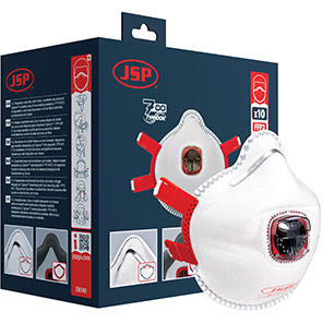 JSP Typhoon 735 Valved FFP3 Dust Mask (Pack of 10)