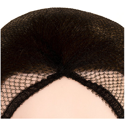 100 843K Fine Knotted Hairnet Blk