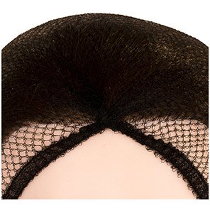 100 843K Fine Knotted Hairnet Blk