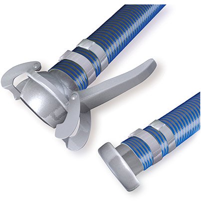 Dragon PVC Sewage Suction and Delivery Hose with Leverlock Fittings 4i