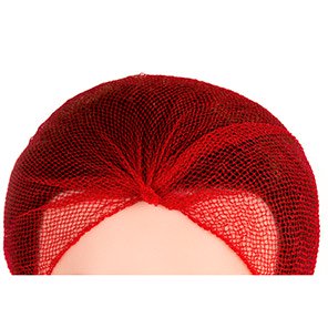 Lion Red Extra-Close Mesh Balled Hairnets (Pack of 100)