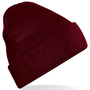 BC045 Beechfield Burgundy Beanie Hat