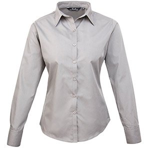 Premier PR300 Women’s Silver Poplin Blouse 20