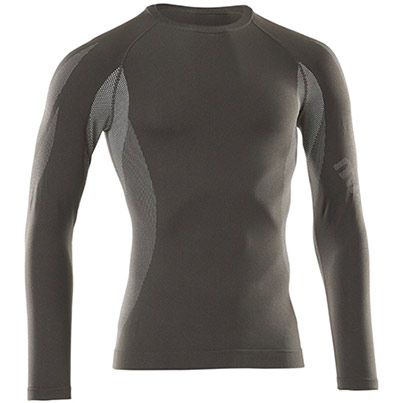 MASCOT CROSSOVER Parada Black Long-Sleeve Wicking Base-Layer Vest