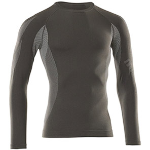 MASCOT CROSSOVER Parada Black Long-Sleeve Wicking Base-Layer Vest