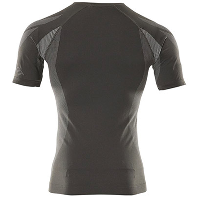 MASCOT CROSSOVER Pavia Black Short-Sleeve Wicking Base-Layer Vest