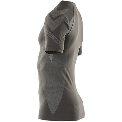 MASCOT CROSSOVER Pavia Black Short-Sleeve Wicking Base-Layer Vest