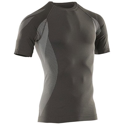 MASCOT CROSSOVER Pavia Black Short-Sleeve Wicking Base-Layer Vest