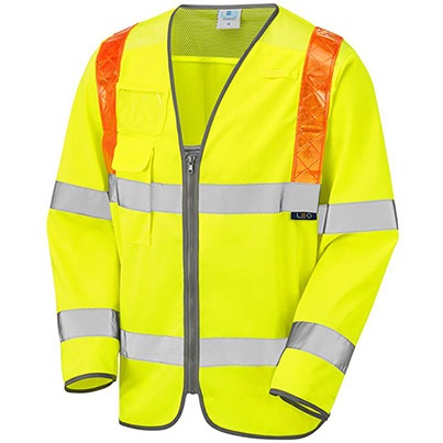 Leo EcoViz Barbrook Men’s Yellow Hi-Vis Vest