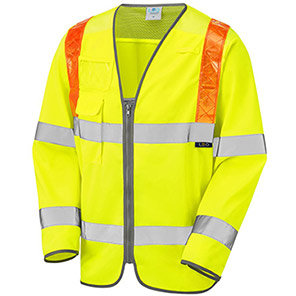 Leo EcoViz Barbrook Men’s Yellow Hi-Vis Vest 5XL