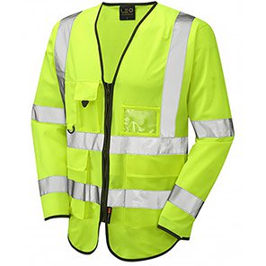 Leo Wrafton Yellow Hi-Vis Long-Sleeve Vest