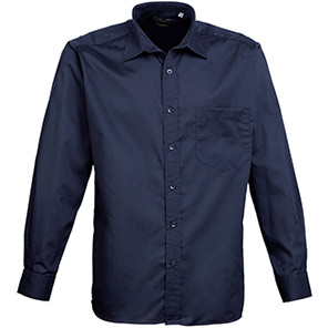 Premier PR200 Navy Poplin Shirt 23in