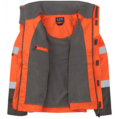 J02-O Hi Vis Super Bomber Jacket Orange