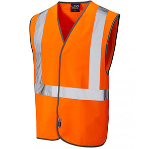 Leo Lapford Orange Hi-Vis Vest 6XL