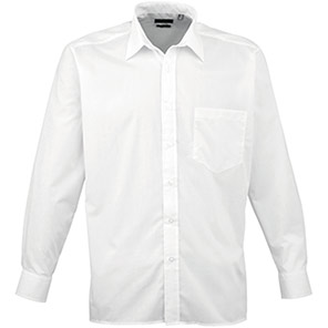 Premier PR200 White Poplin Shirt 23in