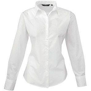 Premier PR300 Women’s White Poplin Blouse 26