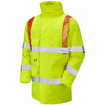 A02-Y Orange Brace Hi-Vis Jacket Yellow Medium