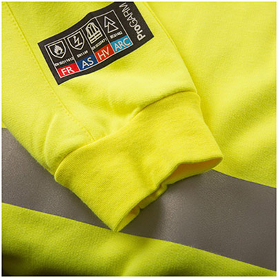 ProGARM 5626 Yellow Hi-Vis Arc-Flash Sweatshirt
