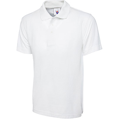 Uneek Classic White Polo Shirt