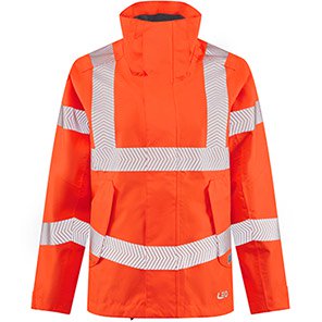 Leo Rosemoor Women’s Orange Waterproof Hi-Vis Coat 6