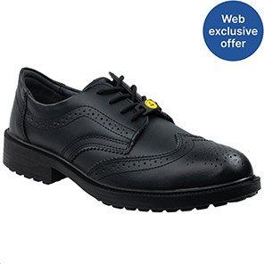 Rock Fall ProMan Brooklyn Black S3S ESD Safety Shoes