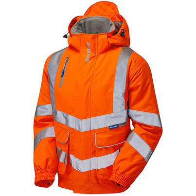 PULSAR PR496 Men’s Orange Waterproof Bomber Jacket