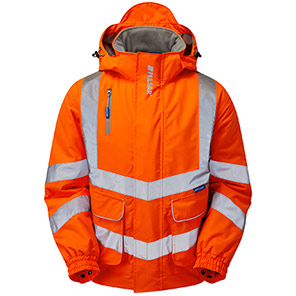 PULSAR PR496 Men’s Orange Waterproof Bomber Jacket
