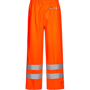 Lyngsøe Rainwear FR-LR52 Men’s Orange Hi-Vis Flame-Retardant Overtrousers 4XL