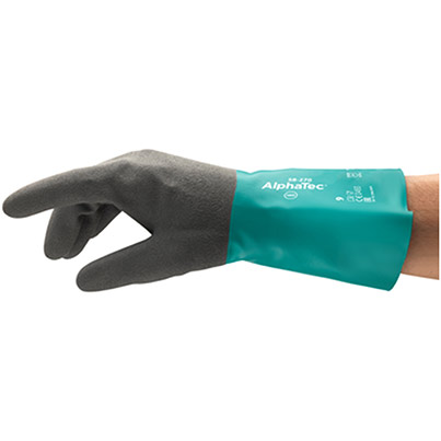 Ansell AlphaTec 58-270 Nitrile Chemical-Resistant Gloves
