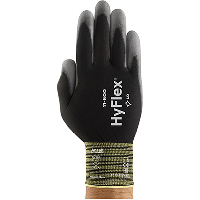 Ansell HyFlex 11-601 PU-Coated Work Gloves