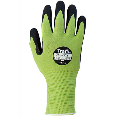 Traffi LXT TG6240 Nitrile-Coated Heat-Resistant Cut-Resistant Gloves