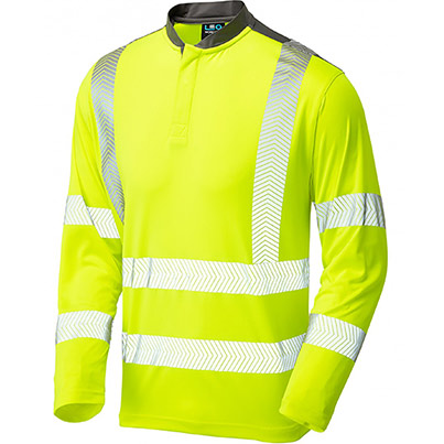 Leo Watermouth T13-Y L/S Hi-Vis T-shirt Yellow Primary Base Colour Yellow Secondary Base Colour N/A