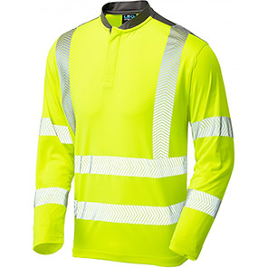 Leo Watermouth Men’s Yellow Long-Sleeve Hi-Vis T-Shirt XL