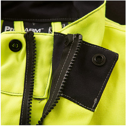 ProGARM 6458 Men’s Navy Hi-Vis Arc-Flash Overalls with Kneepad Pockets
