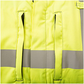ProGARM 6458 Men’s Navy Hi-Vis Arc-Flash Overalls with Kneepad Pockets