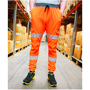 Leo EcoViz Hawkridge Orange Hi-Vis Joggers