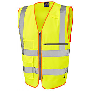 Leo EcoViz Foreland Yellow Hi-Vis Vest 4XL