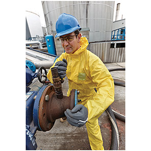 Ansell AlphaTec 2300 PLUS Model 132 Yellow Chemical Coverall