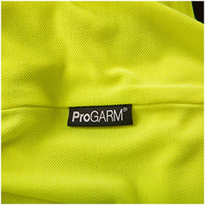 ProGARM 5286 Men’s Yellow Long-Sleeve Hi-Vis Arc-Flash Polo Shirt