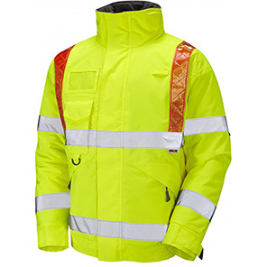 J03-Y Leo EcoViz 4K Superior Baffle Lined Bomber Jacket Yellow