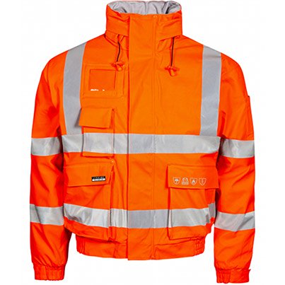 FR-LR3567 Microflex Bomber Jkt Orn 5XL