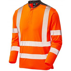 Leo Watermouth Men’s Orange Long-Sleeve Hi-Vis T-Shirt 4XL