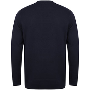 Henbury HB725 Navy Crew-Neck Jumper