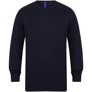 Henbury HB725 Navy Crew-Neck Jumper 4XL