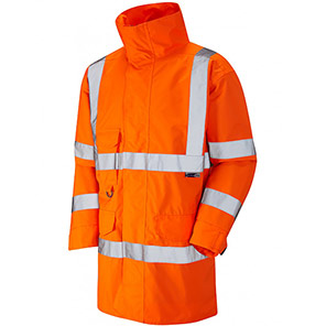 Leo EcoViz Torridge Orange Hi-Vis Jacket 6XL
