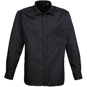 Premier PR200 Black Poplin Shirt 23in