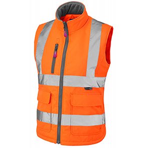 Leo Sandymere Women’s Orange Hi-Vis Body Warmer XL