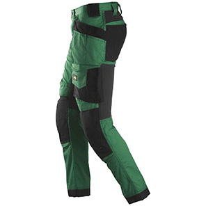 Snickers AllroundWork 6241 Men’s Green/Black Trousers with Holster Pockets