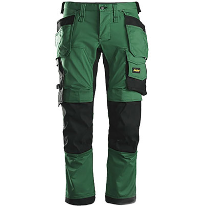 Snickers AllroundWork 6241 Men’s Green/Black Trousers with Holster Pockets