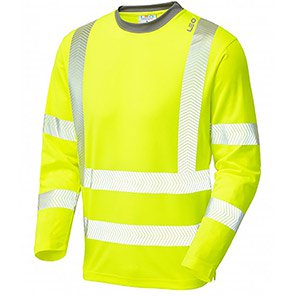 T08-Y Coolviz Plus Long Sleeve Hi-Vis T-Shirt Yellow 6XL